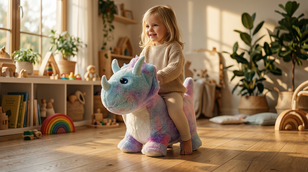 Ruby the Dinosaur bouncy toy — coming soon